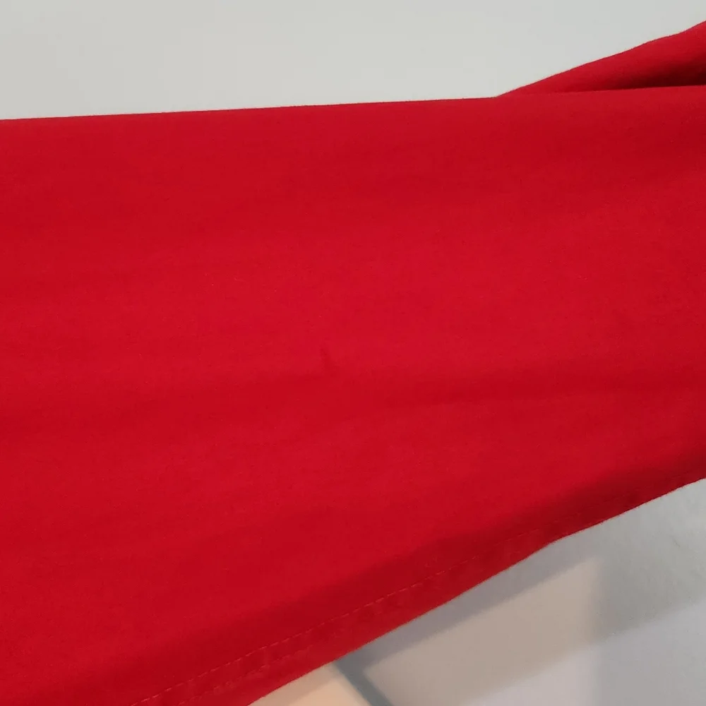 Men's Bill Robinson Red Button Down Long Sleeve Shirt, Size M - Picture 8 of 16